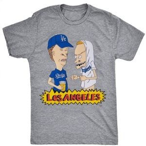L.A Dodgers 'Beavis & Butthead Men's T-shirt size Large